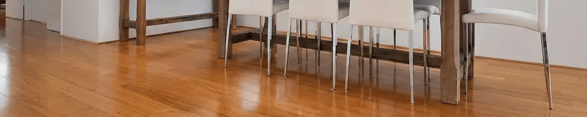 Professionally installed and refinished bamboo flooring in a residential home, showcasing smooth finish and natural wood tones in Clearwater, FL
