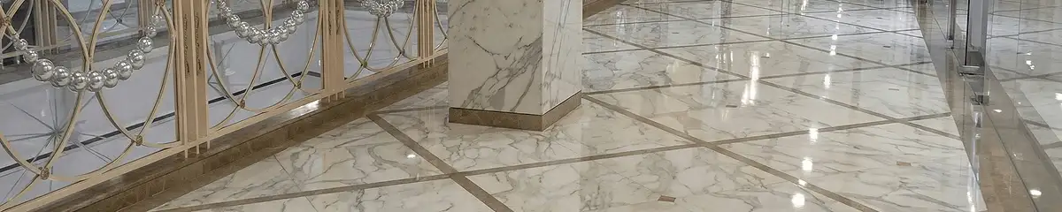 Beautiful marble floor professionally installed in Clearwater, FL